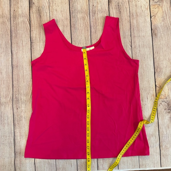 Chico's Tank Top / Shell size 2 (large) Nylon / Spandex Vibrant Pink - Picture 5 of 11